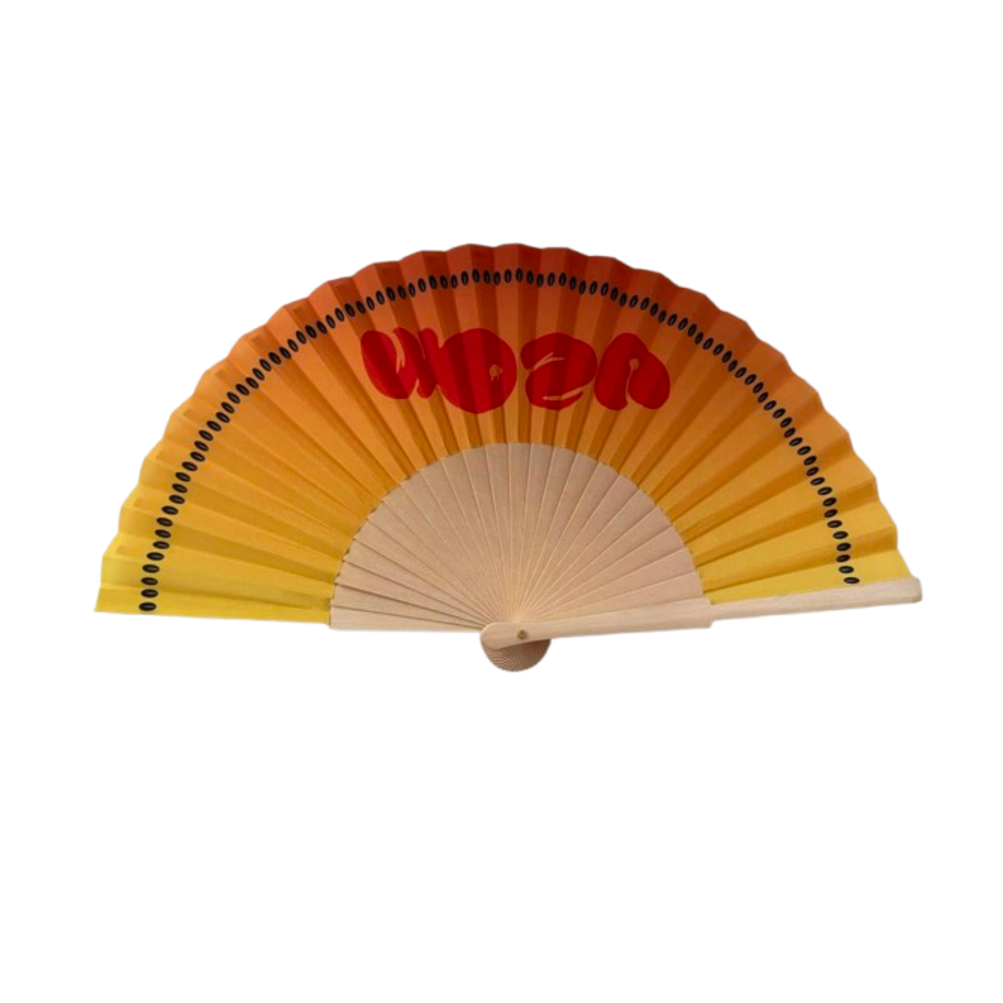 Gold hand fan